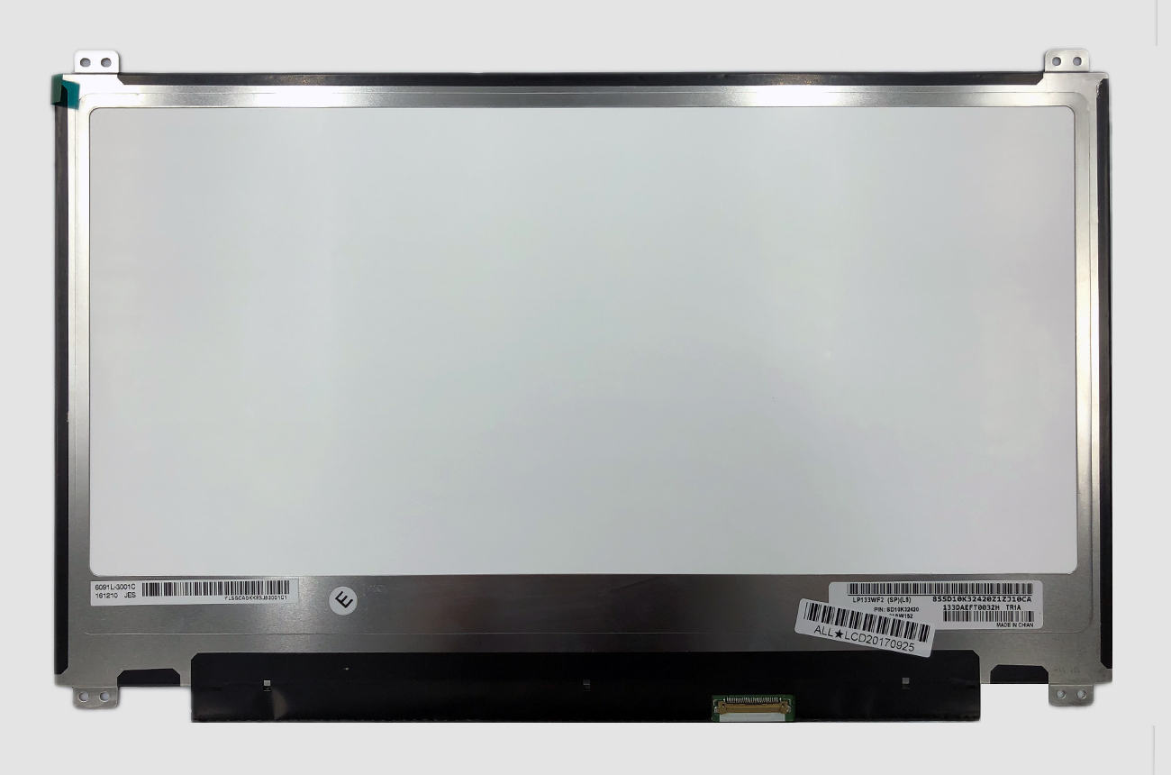Kannettavan tietokoneen LCD-näyttö 13,3" 1920 x 1080 FHD, LED, IPS, SLIM, matta, 30pin (oikea), EDP, A+