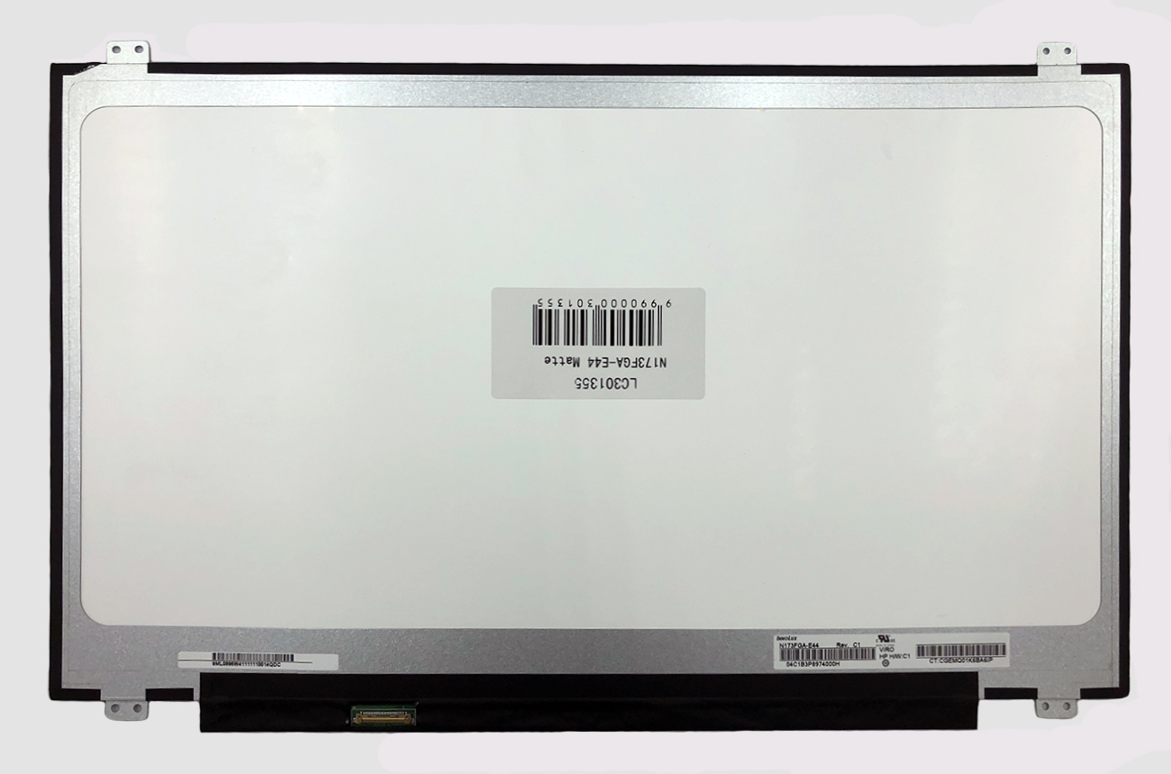 Kannettavan tietokoneen LCD-näyttö 17,3" 1600 x 900 HD+, LED, SLIM, kiiltävä, 30pin (vasen), A+