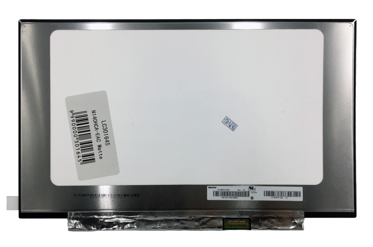 Kannettavan näyttö 14.0" 1920x1080 FHD, LED, IPS, SLIM, matta, 30-pin (oikea), A+