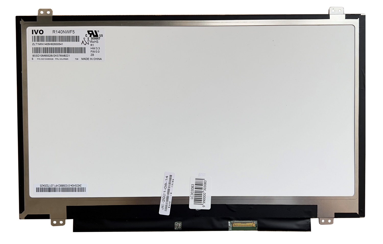 Kannettavan tietokoneen kosketus-LCD-näyttö 14", 1920 x 1080, FHD, LED, SLIM, IPS, matta, 40 pin (oikea), A+