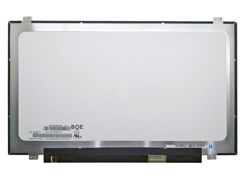 Kannettavan näyttö 14.0" 1920x1080 FHD, LED, IPS, SLIM, matta, 30-pin (oikea), A+
