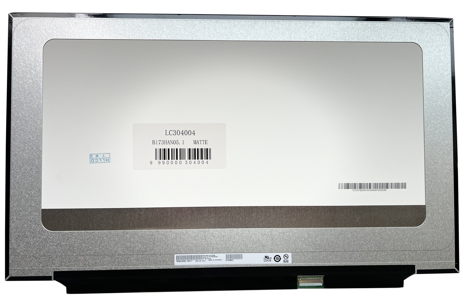 LCD-näyttö 17.3 tuumaa 1920x1080, FHD, LED, IPS, 300Hz, matta, 40pin (oikea), A+