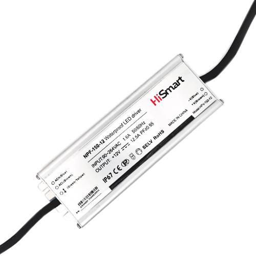 Virtalähde 12V, 12,5A, 150W, PFC, IP67