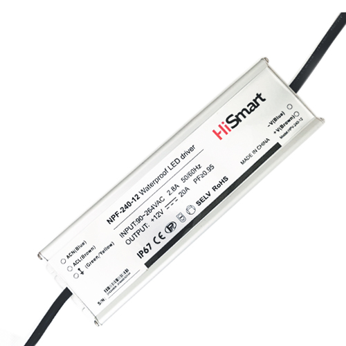 Virtalähde 12V, 20A, 240W, PFC, IP67