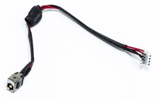 Power Jack With Cable, TOSHIBA Satellite A500, L455, L455D, L455D, L555, L555D
