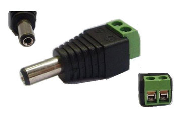 DC-urosliitinpistoke 5,5x2,1, 10 kpl