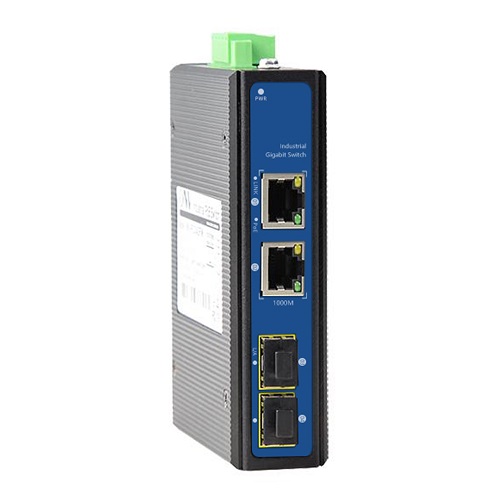 PoE-kytkin 2 porttia 1000M ja 2 SFP-porttia 1000M