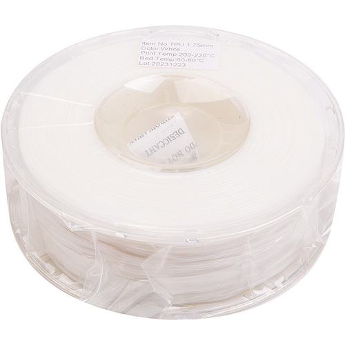 3D-tulostusfilamentti TPU, 1.75mm, 1kg, valkoinen
