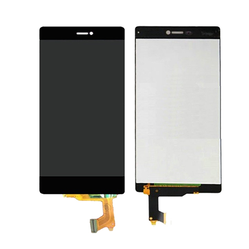 Puhelimen LCD-näyttö kosketuslasilla Huawei P8, musta