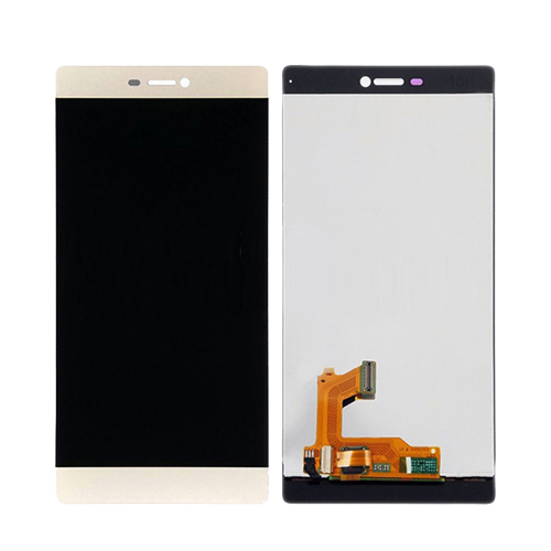 Puhelimen LCD-näyttö kosketuslasilla Huawei P8, kulta