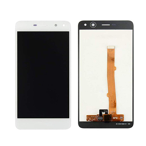 Puhelimen LCD-näyttö kosketuslasilla Huawei Y6 2017 (Nova Young) / Y5 2017 (Y5 III), valkoinen