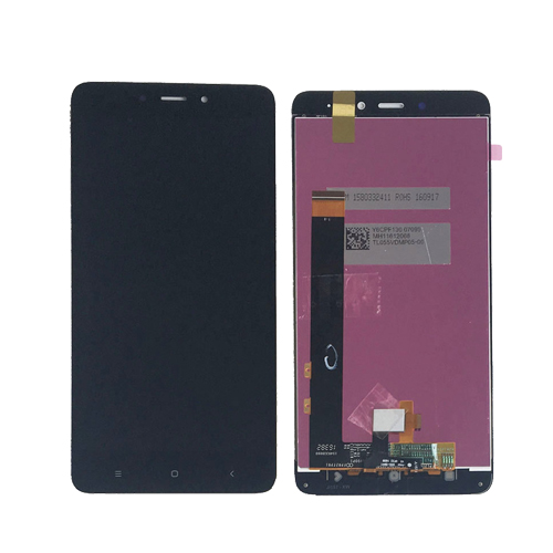Puhelimen LCD-näyttö kosketuslasilla Xiaomi Redmi Note4, musta