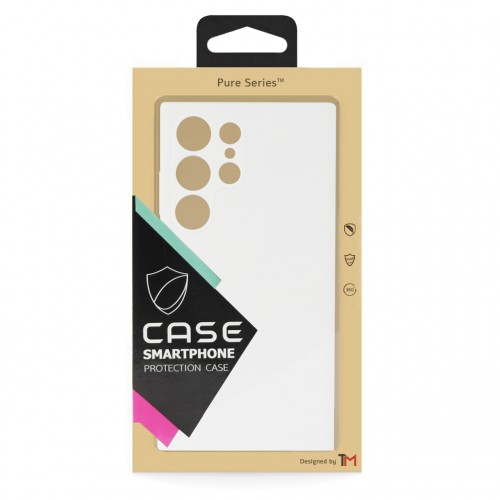 Puhelimen suojakuori TM Pure Silicone Samsung S916 S23 Plus / valkoinen / (Blister)