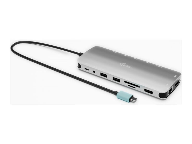 I-TEC USB-C Metal Nano Dock 3xDisplay+PD telakka