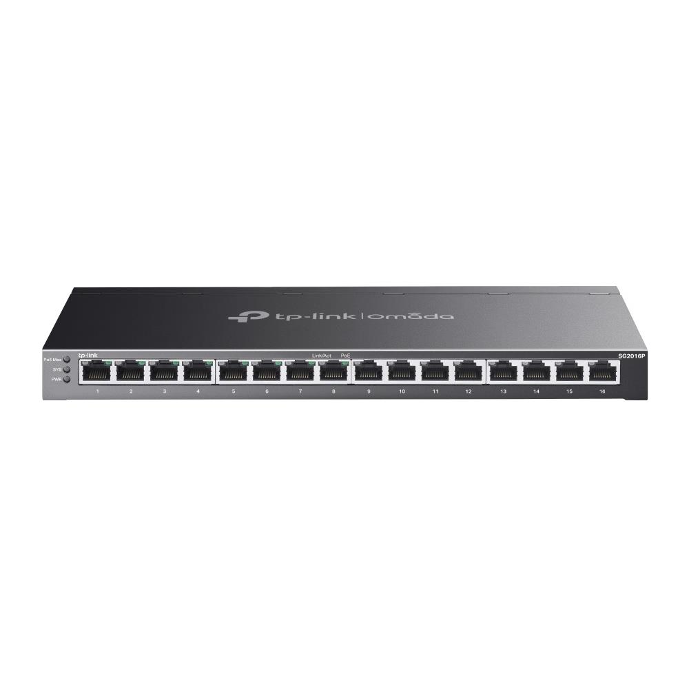 PoE-kytkin TP-Link Omada TL-SG2016P 16xGigabit 8x PoE+ 120W
