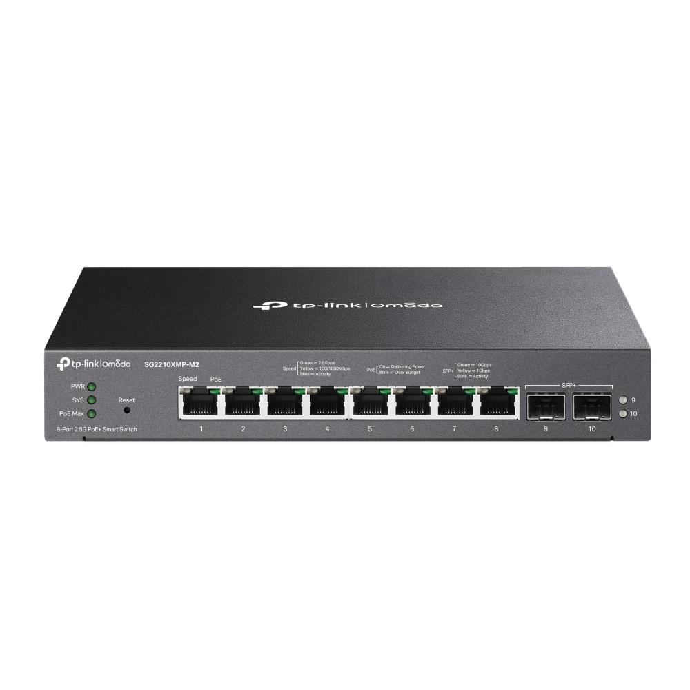Kytkin TP-LINK L2 8-portti 2.5GbE PoE+ 160W 2xSFP+