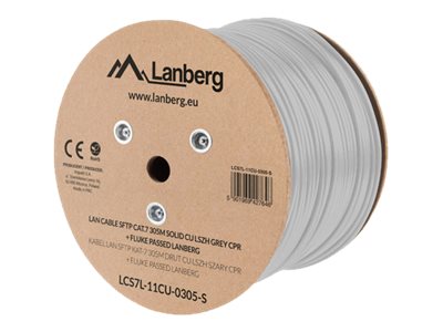 LANBERG LAN-kaapeli SFTP cat.7 305m kiinteä