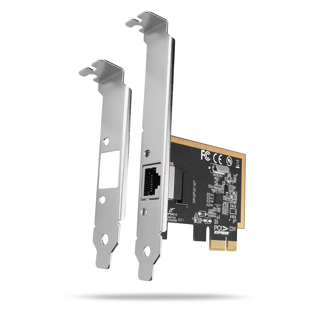 Verkkokortti PCIe 1GbE 1-porttinen SP&LP PCEE-GRF AXAGON