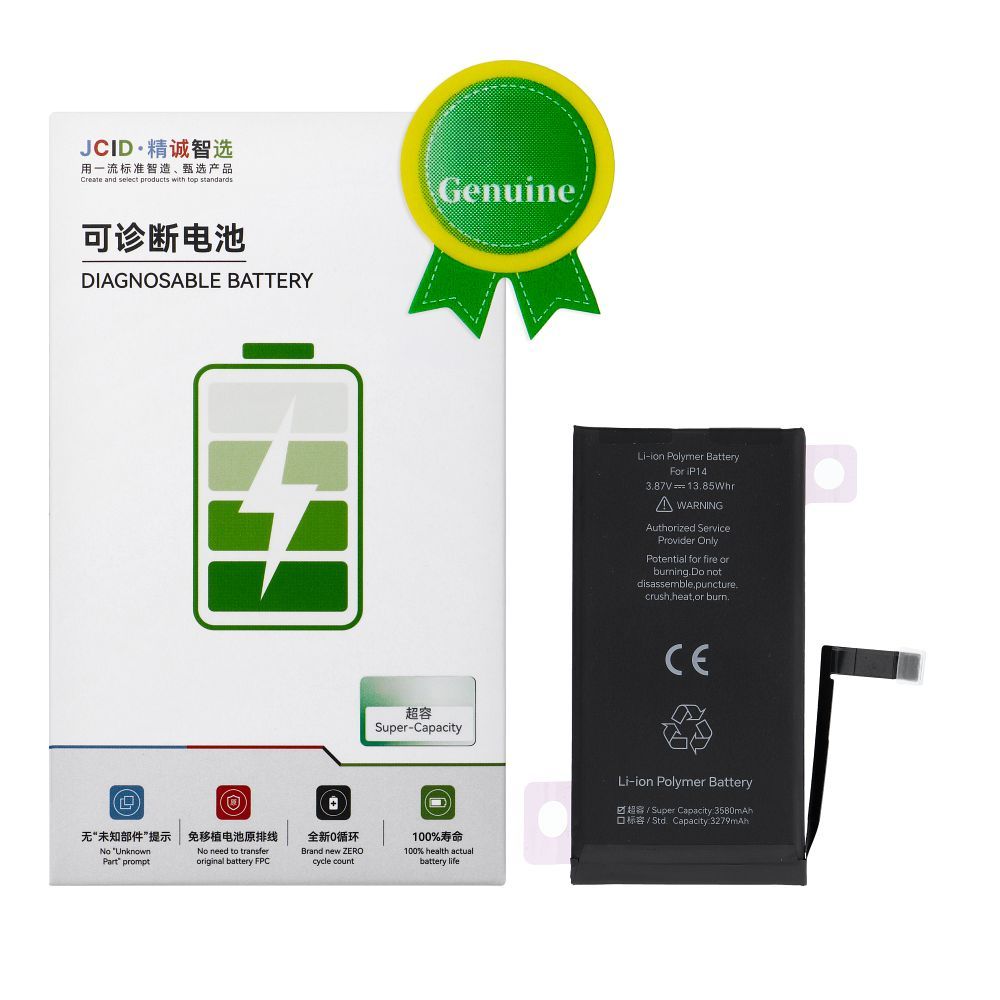 JCID Diagnosable Genuine Battery for iPhone 14 (high capacity)