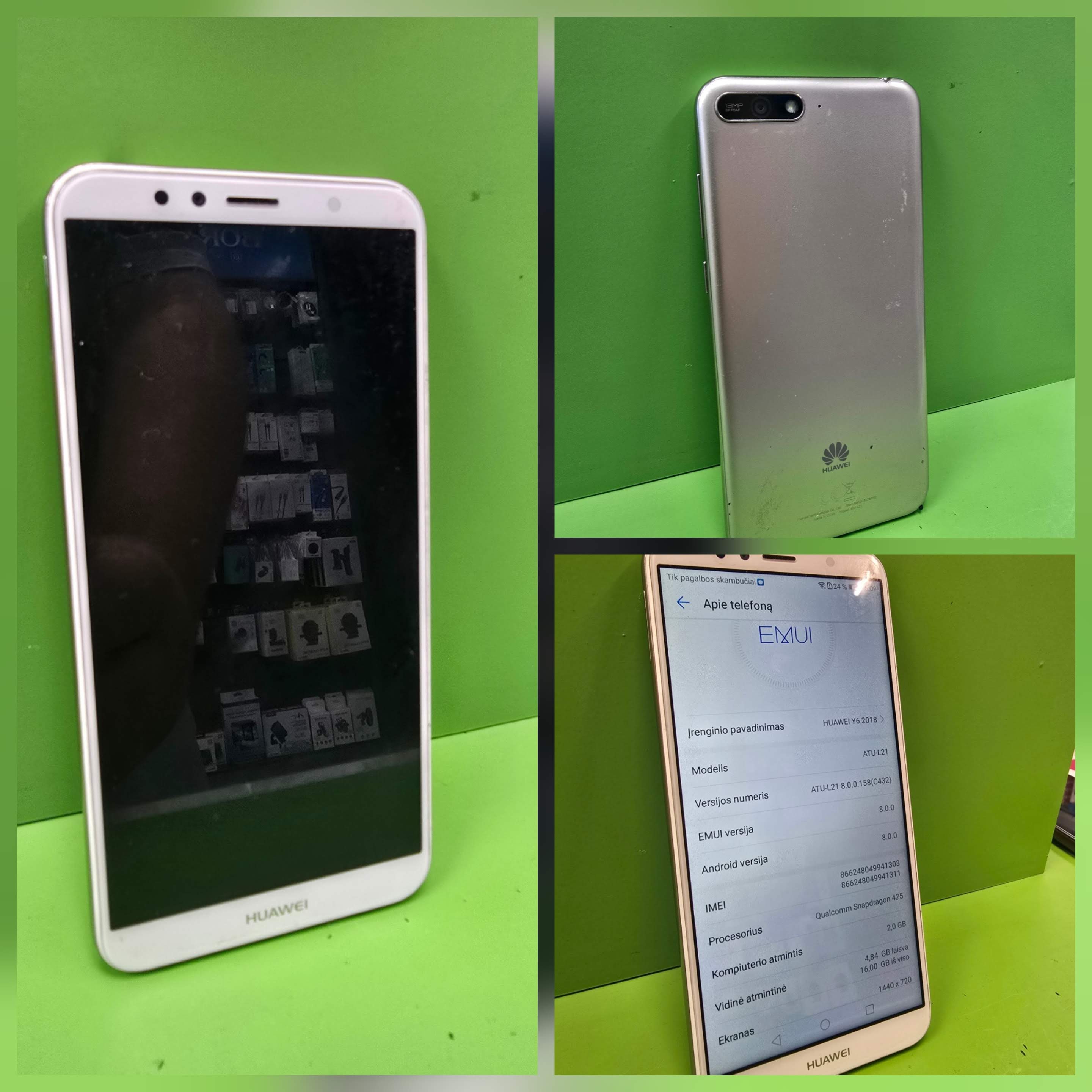 Huawei Y6 2018 16GB (käytetty)