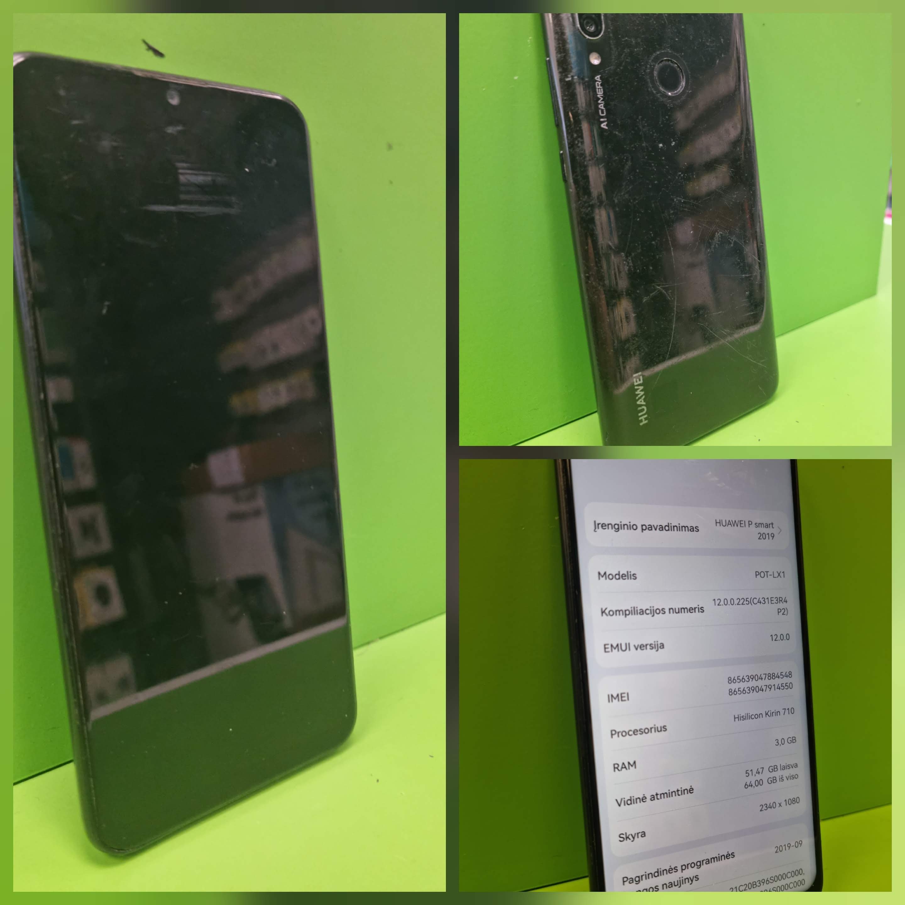 Huawei P smart 2019 64GB (käytetty)