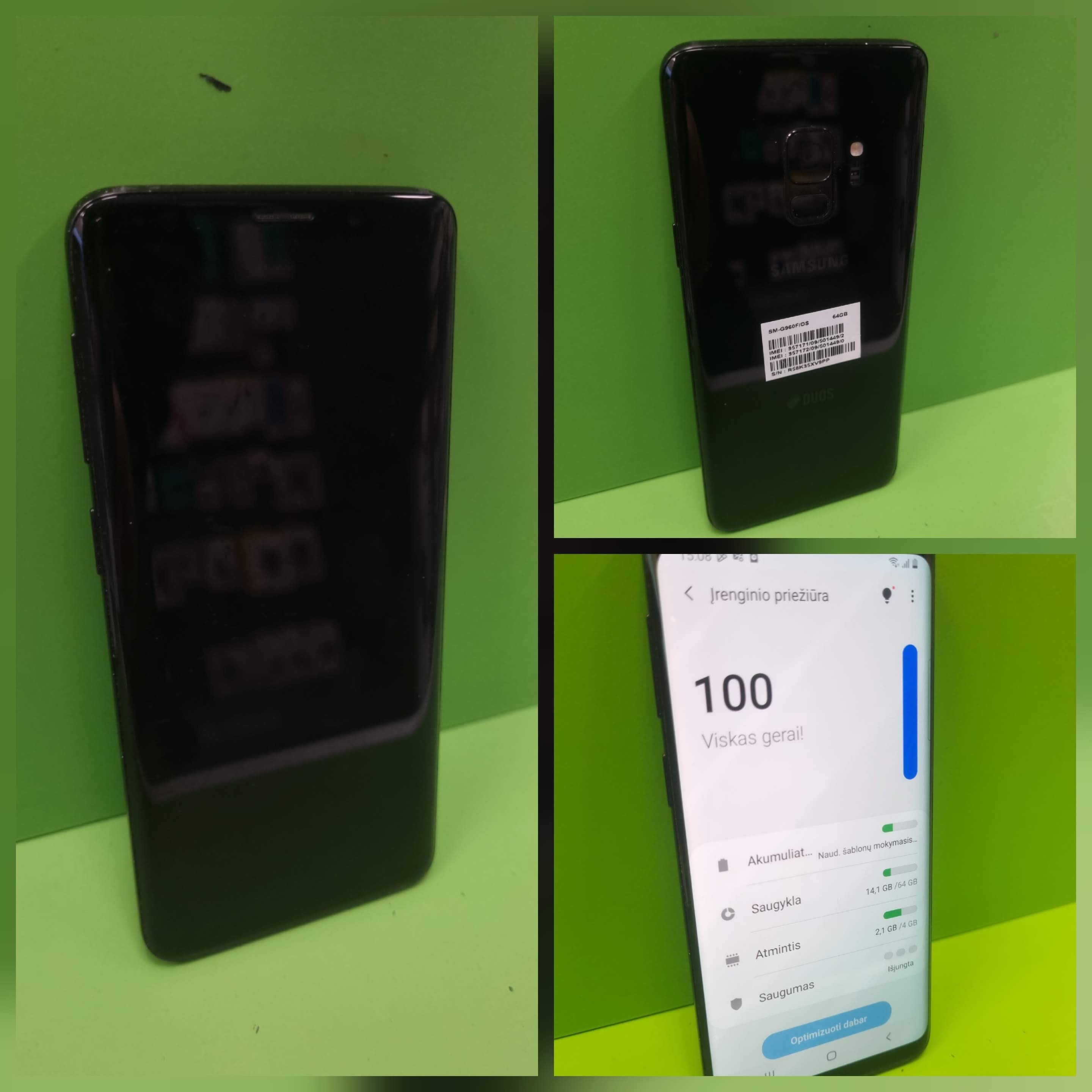 Samsung Galaxy S9 64GB (käytetty)