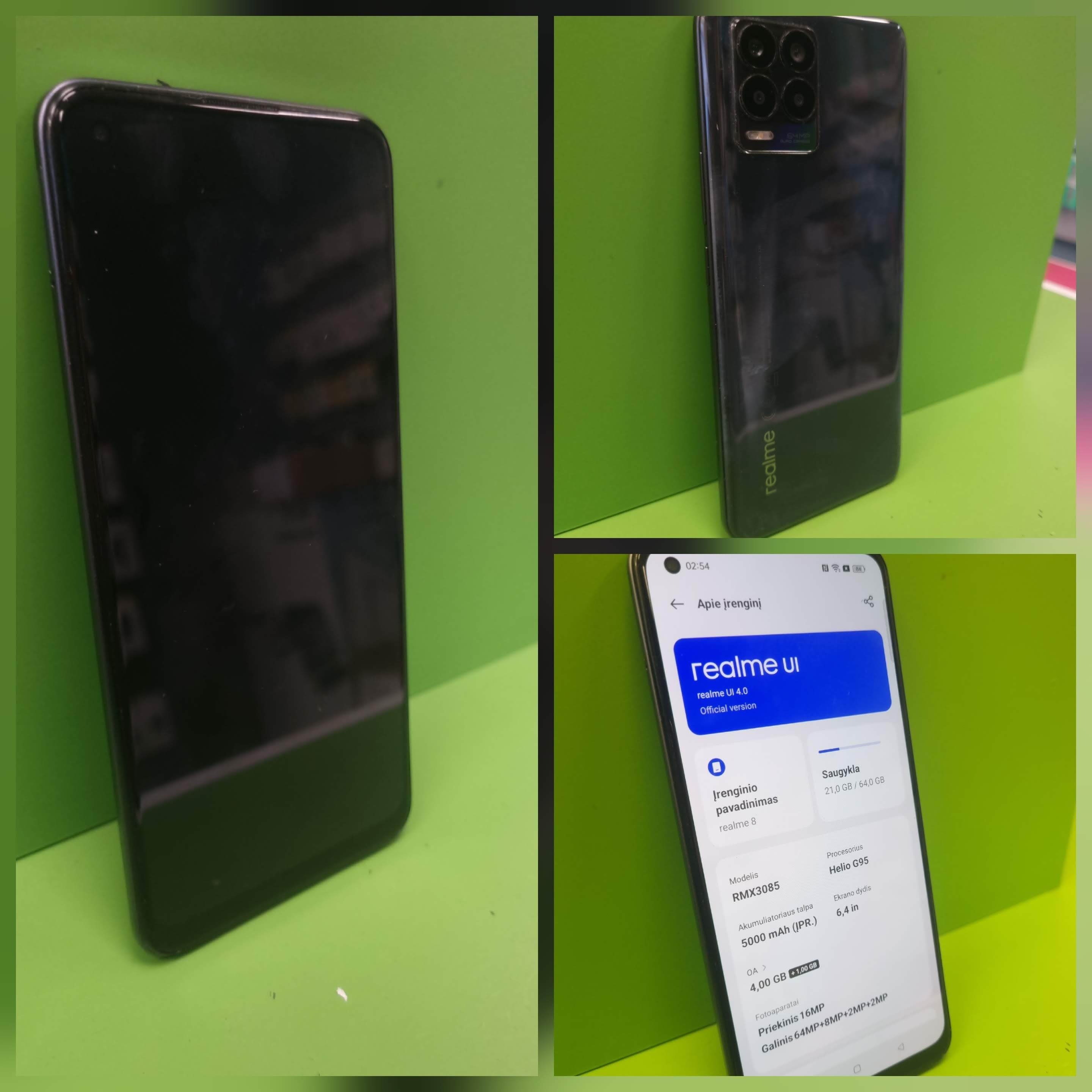 Realme 8 64GB (käytetty)