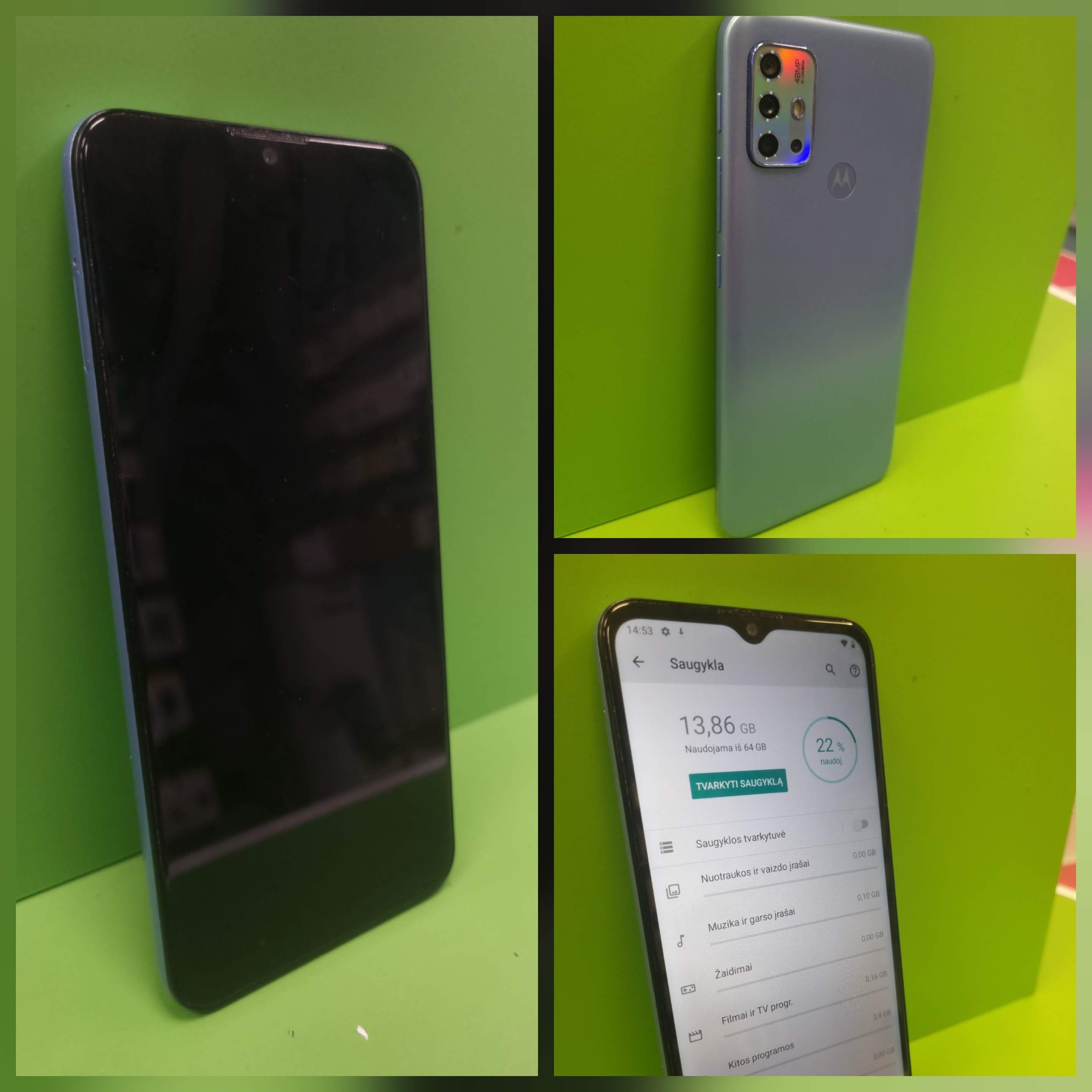 Motorola moto g(20) 64GB (käytetty)