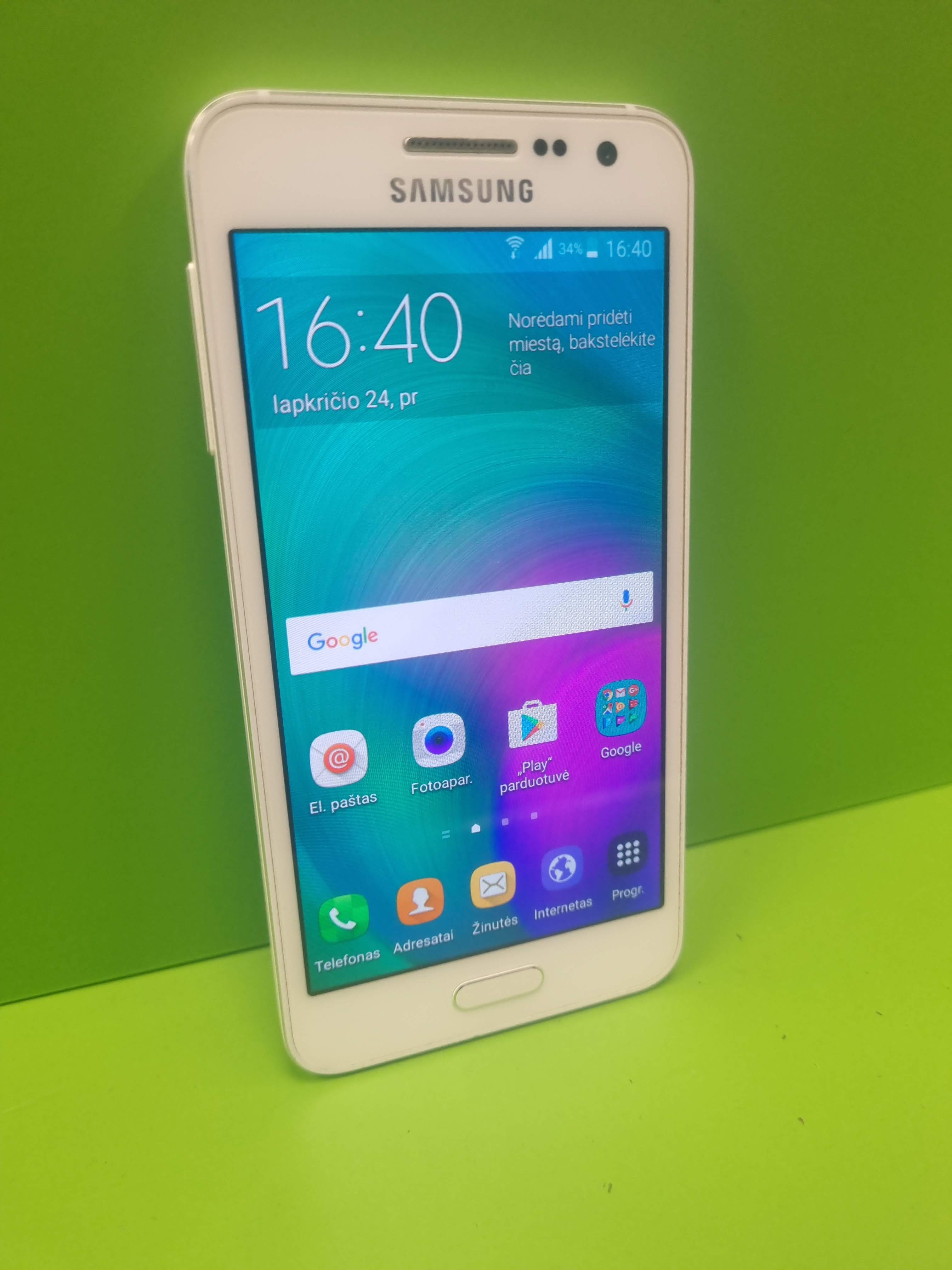 Samsung Galaxy A3 16GB (käytetty)