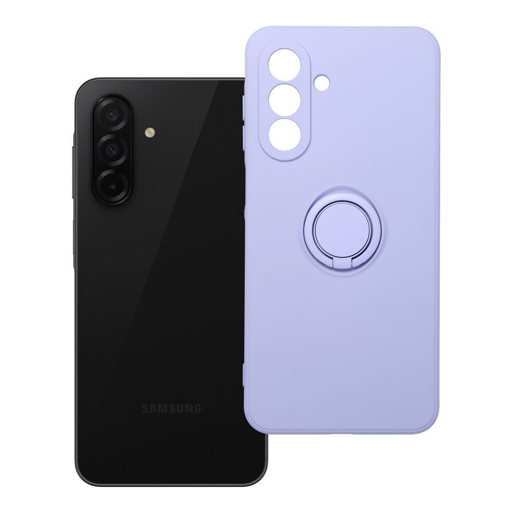 Silikoninen Suojakuori Renkaalla Samsung A26 5G:lle violetti