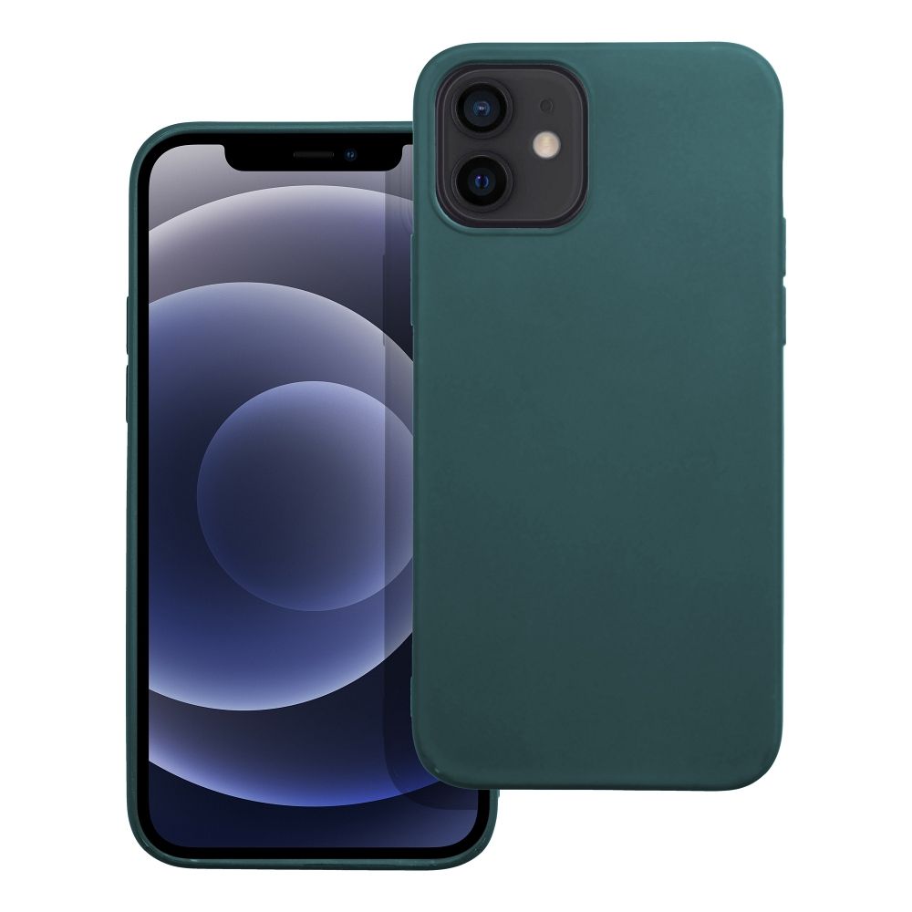 Suojakuori iPhone 12:lle Matt tummanvihreä