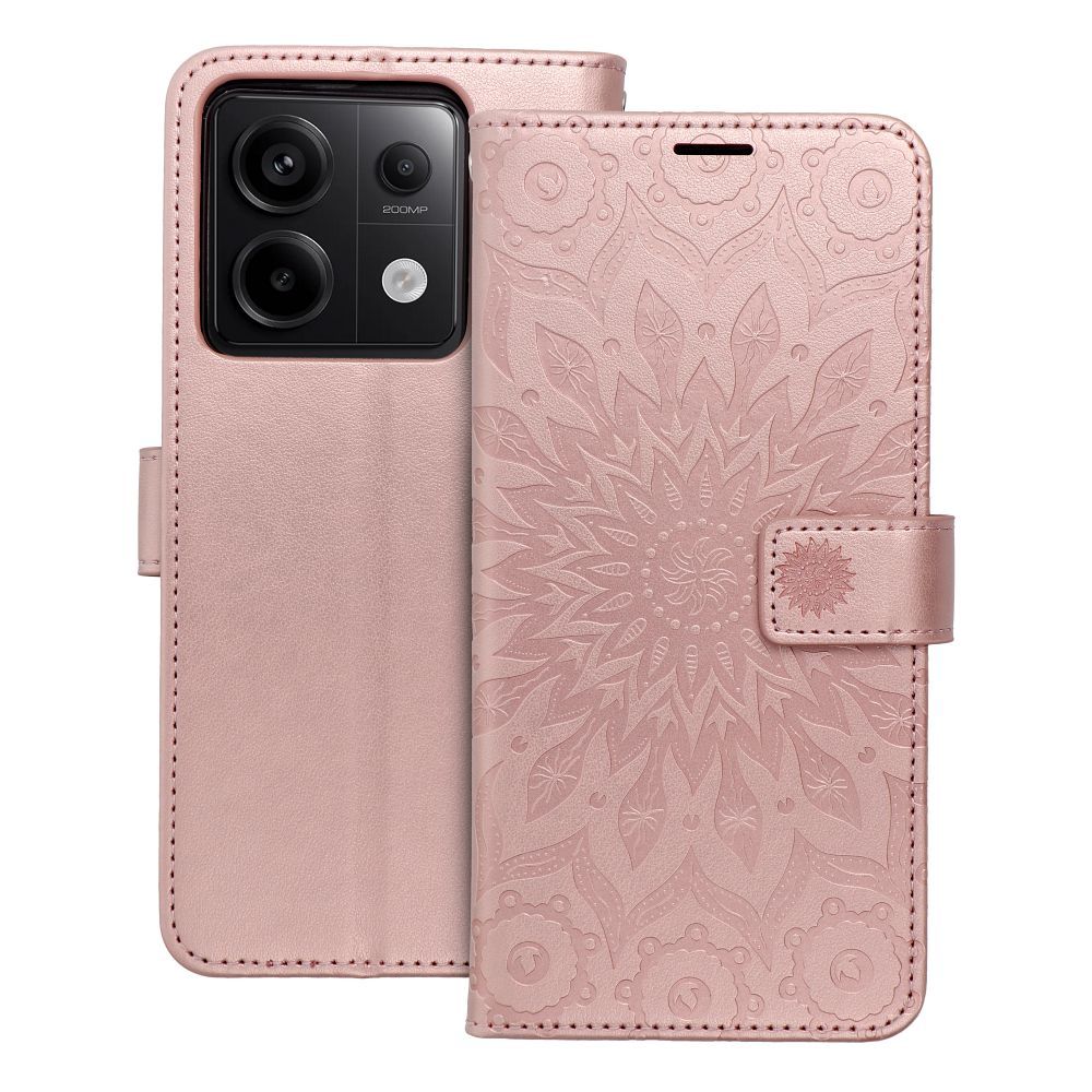 MEZZO kirjakotelo XIAOMI Redmi Note 13 Pro 5G:lle mandala ruusukulta