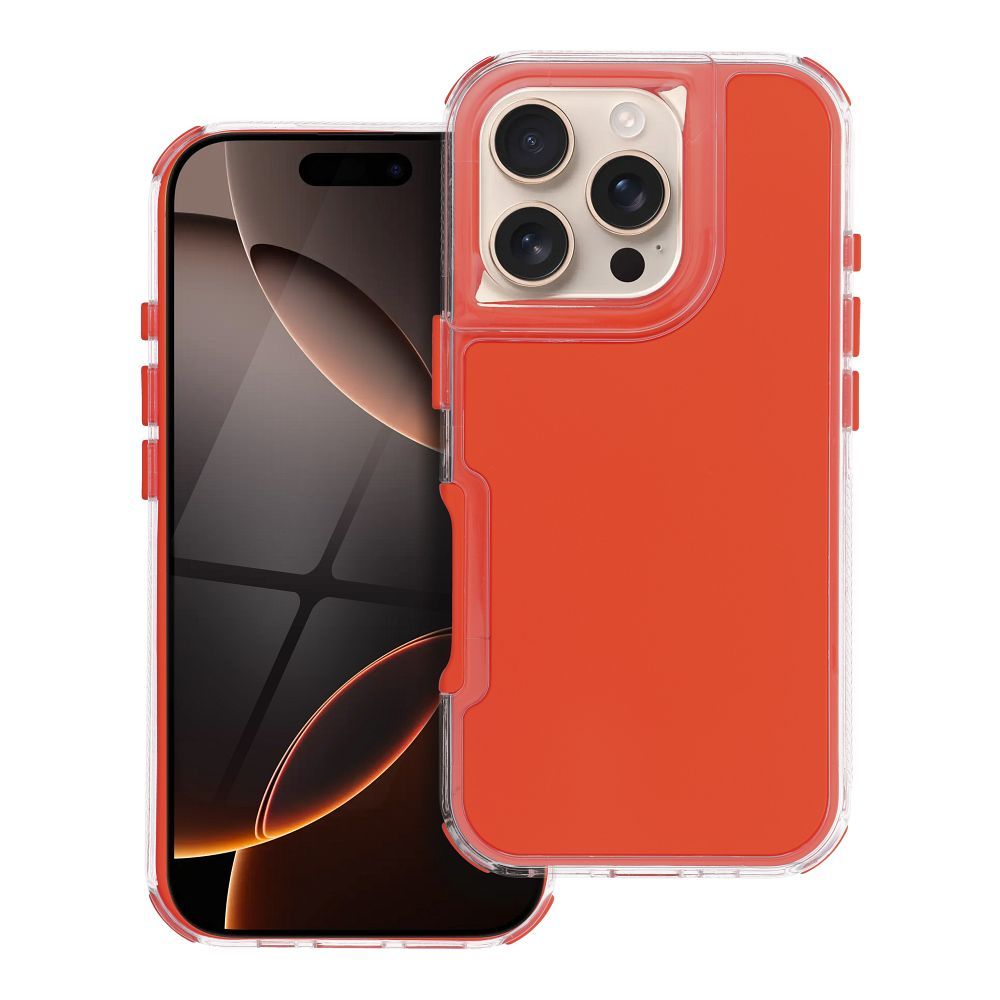 Suojakuori iPhone 16 PRO:lle Matrix oranssi
