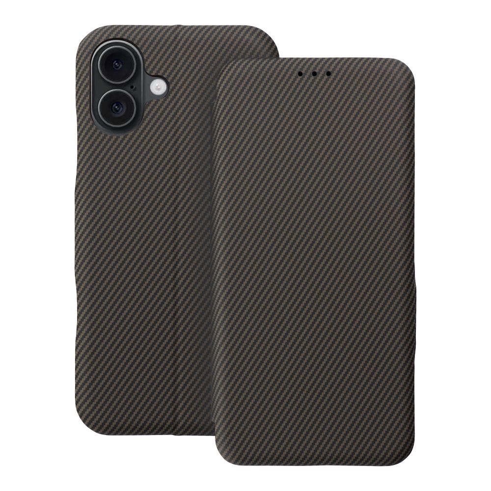 Flip-suojakuori iPhone 16 PLUS:lle Folio Side Magnet ruskea