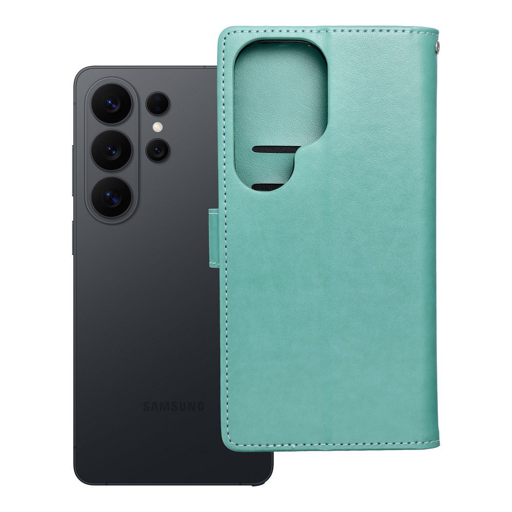 MEZZO Book Läppäsuojakuori Samsung S26 Ultra:lle dreamcatcher vihreä