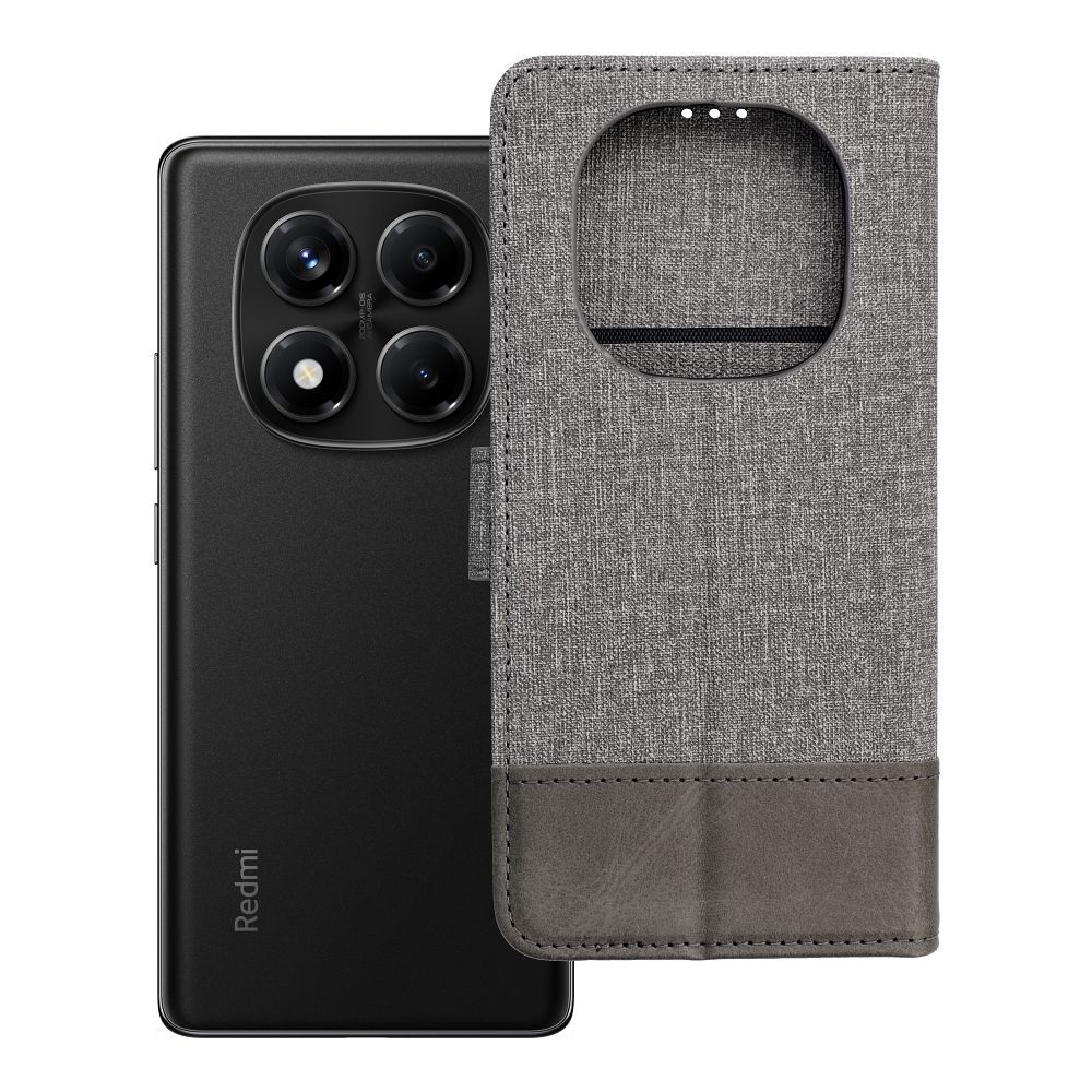 Flip-suojakuori Xiaomi Redmi Note 14 PRO 4G:lle Gomma Book harmaa