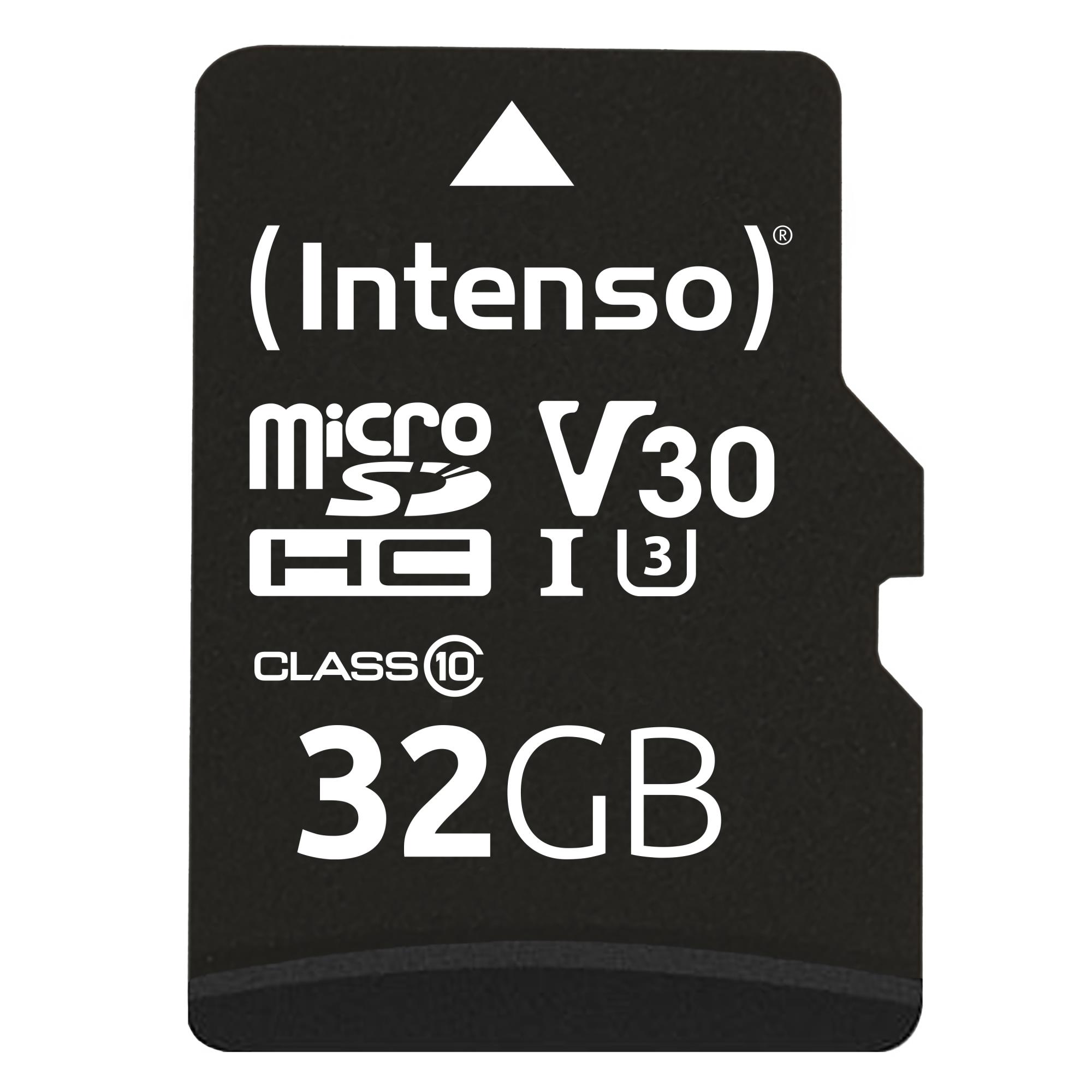 Muistikortti Micro SDHC 32GB C10/sovittimella 3433480 INTENSO
