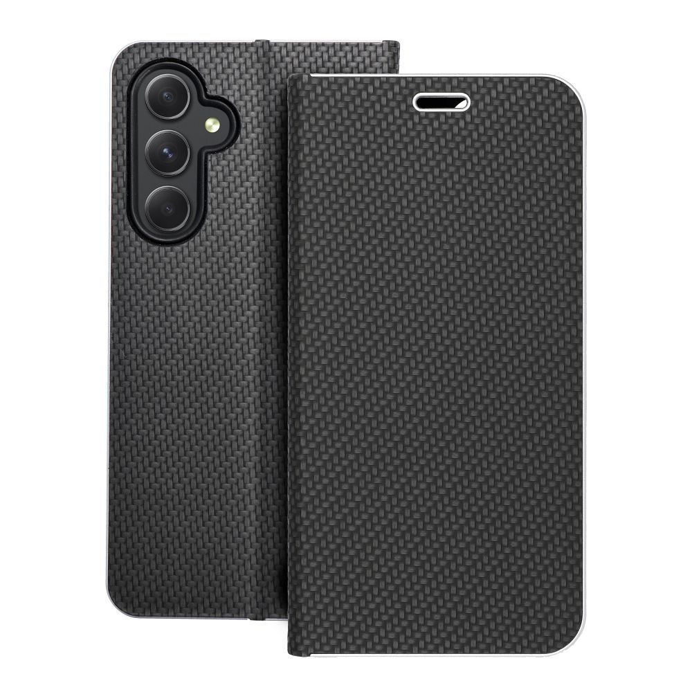 Läppäsuojakuori Samsung A54 5G:lle Luna Book Carbon musta