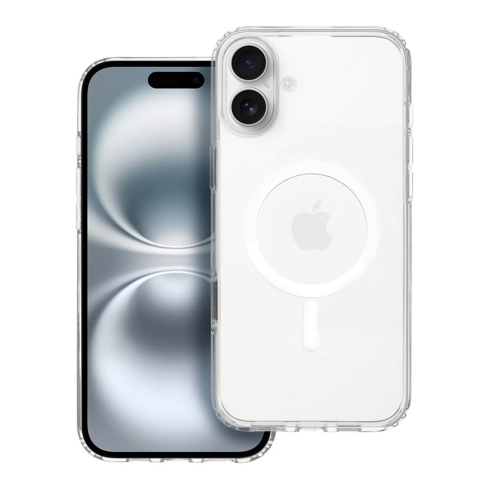 Suojakuori iPhone 16 AIR:lle Clear Mag Cover Elite (STR / NON-YELLOWING / CAMERA CONTROL BUTTON) yhteensopiva MagSafen kanssa läpinäkyvä