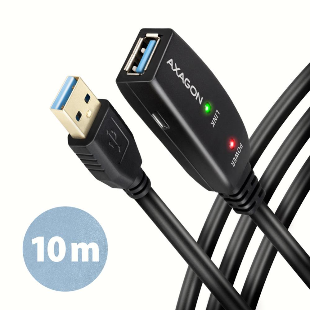 Kaapeli USB 3.2 A-U/A-N aktiivinen/10 m ADR-310 AXAGON