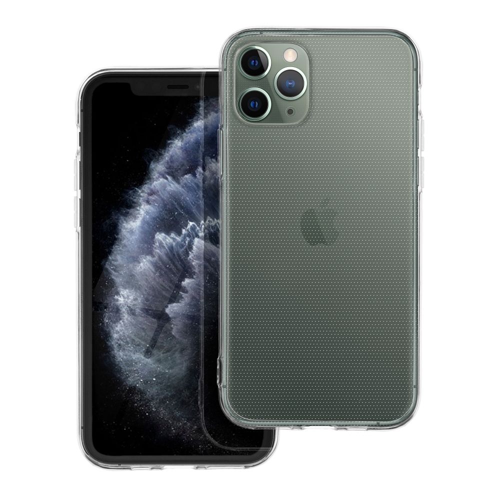 Läpinäkyvä Suojakuori iPhone 11 PRO:lle 2 mm (kameransuoja)