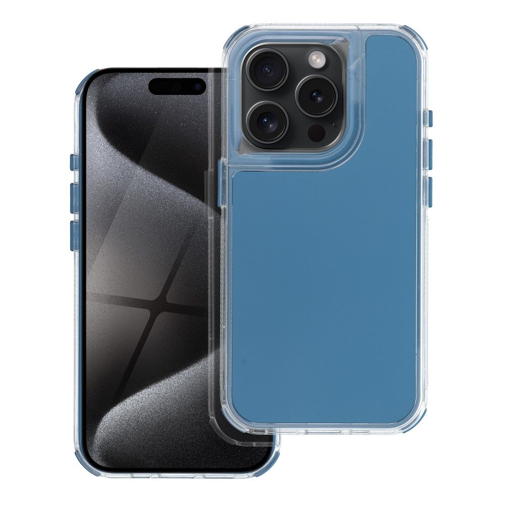Suojakuori iPhone 15:lle Matrix sininen