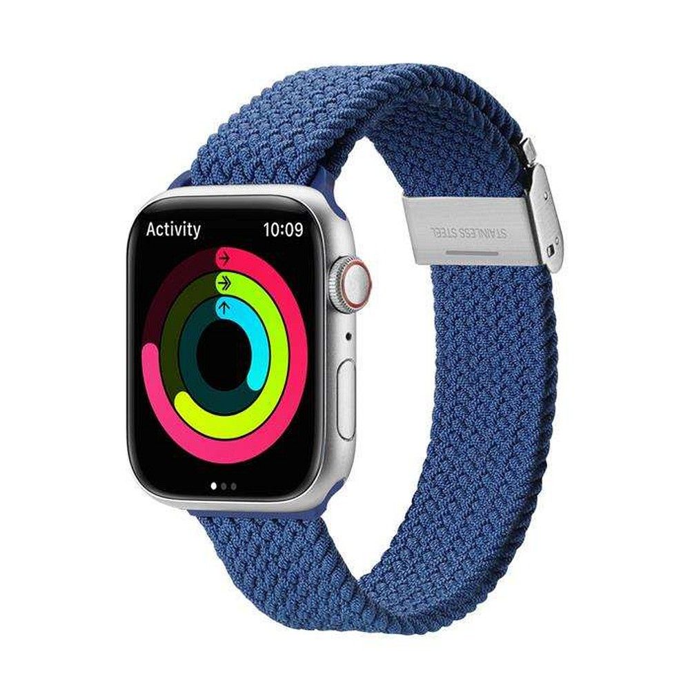 Dux Ducis MIXTURE PRO joustava punottu ranneke Apple Watch 38 / 40 / 41 mm:lle sininen
