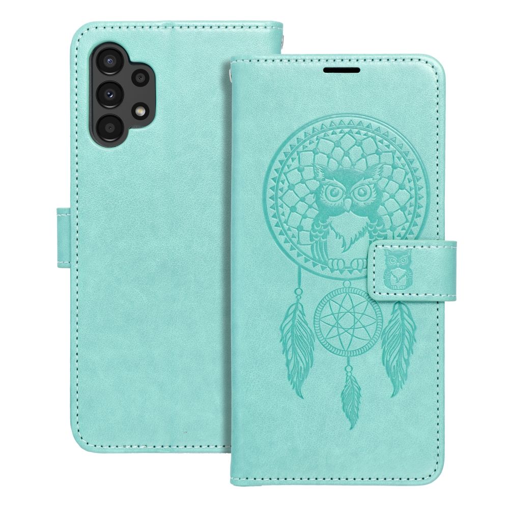 MEZZO Kirjasuojakuori Samsung A13 4G:lle dreamcatcher vihreä
