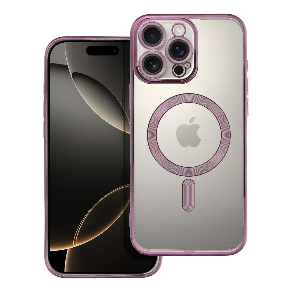 Suojakuori iPhone 16 PRO MAX:lle Electro Mag Cover yhteensopiva MagSafe-version kanssa violetti