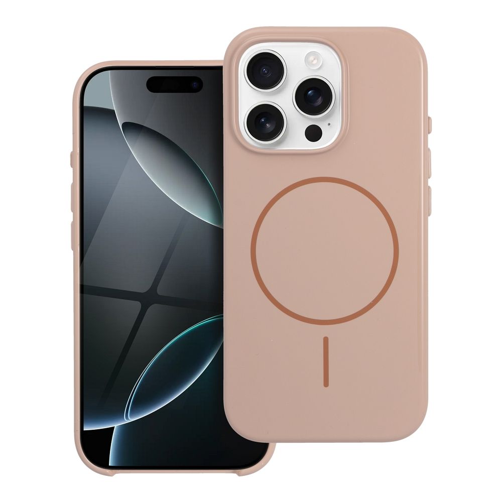 Suojakuori iPhone 17 AIR:lle Glossy Mag Cover MagSafe-yhteensopiva desert gold