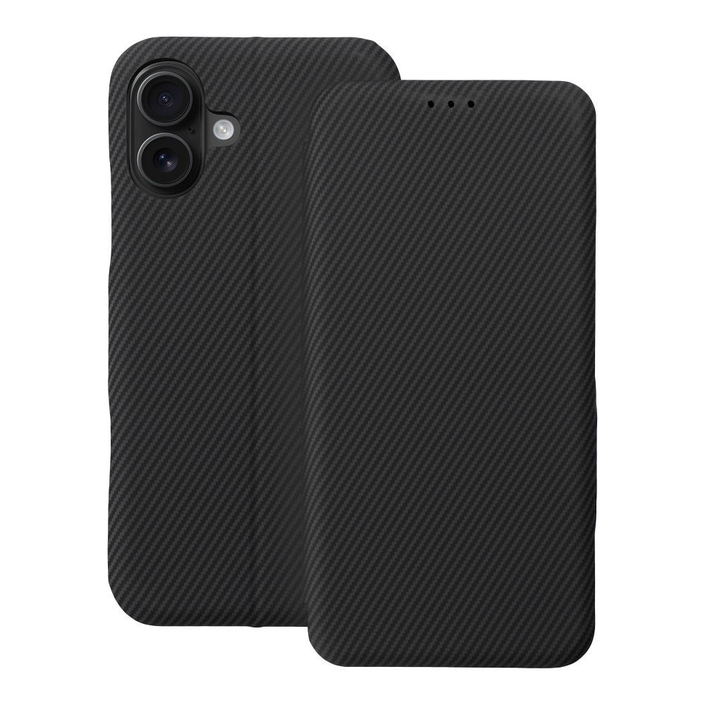 Lompakkokuori iPhone 16 PLUS:lle Folio Side Magnet musta