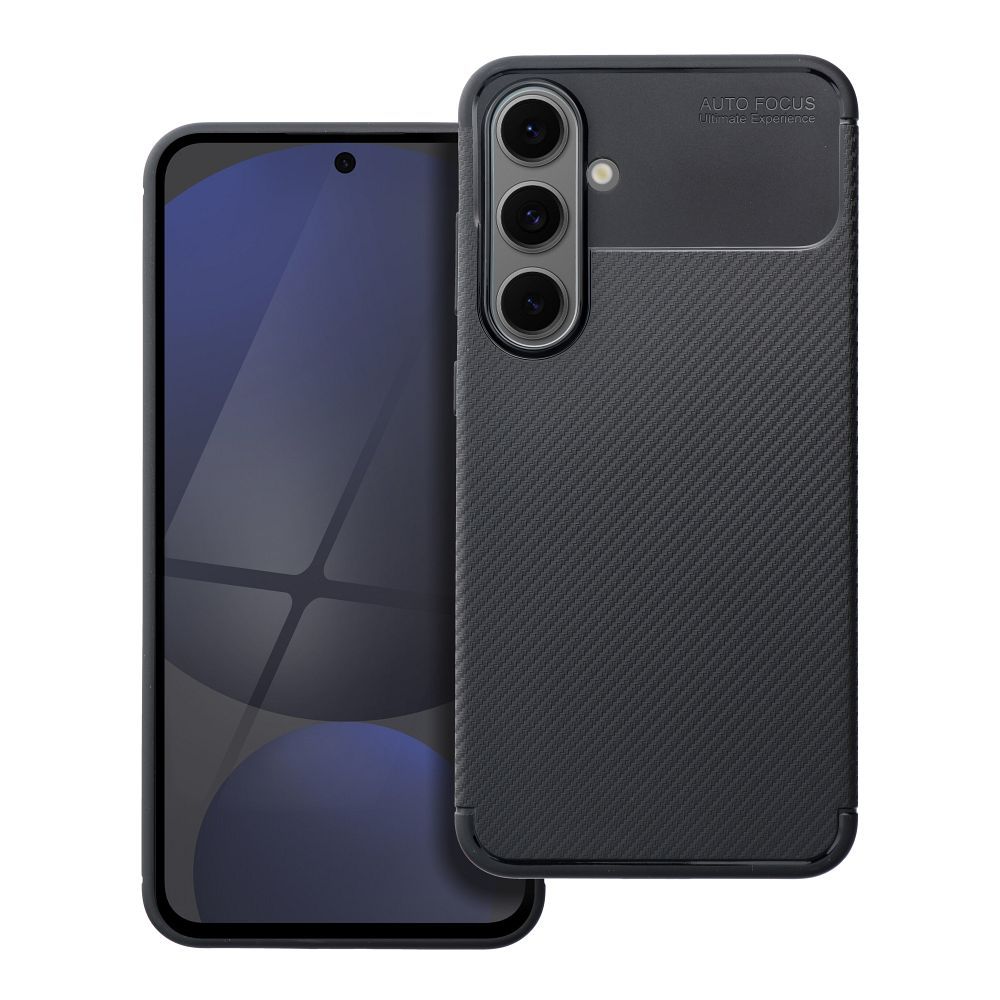 Suojakuori Samsung S24 FE:lle Carbon Premium musta