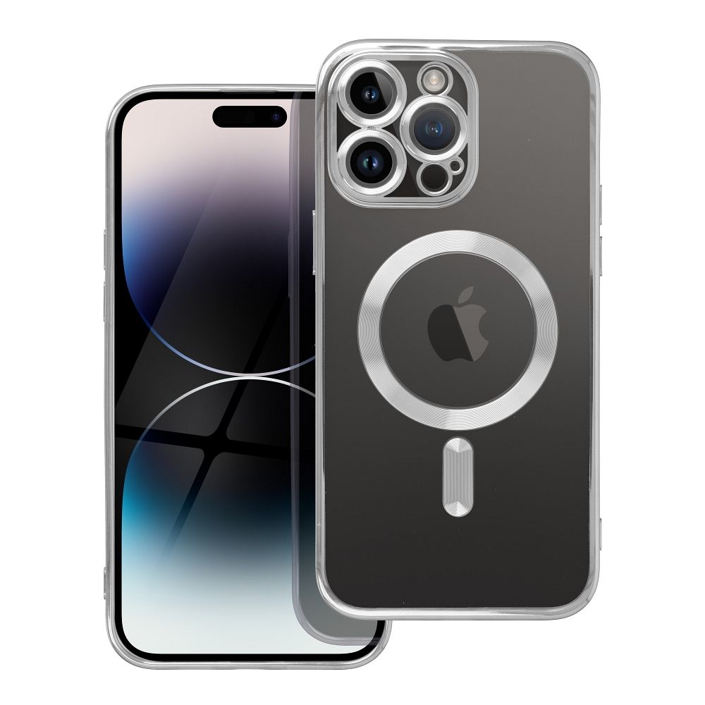 Suojakuori Samsung A57:lle Electro Mag Cover yhteensopiva MagSafe hopeinen