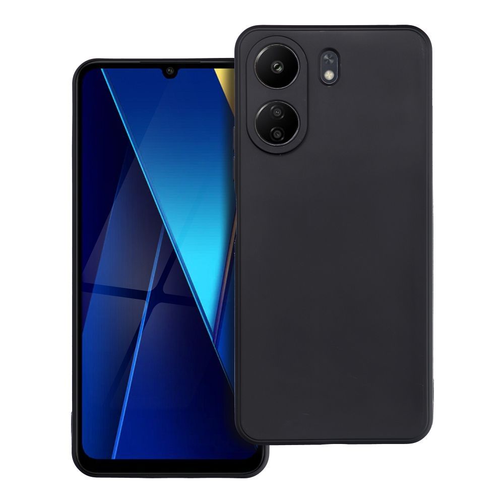 Matt musta Suojakuori Xiaomi Poco C65:lle